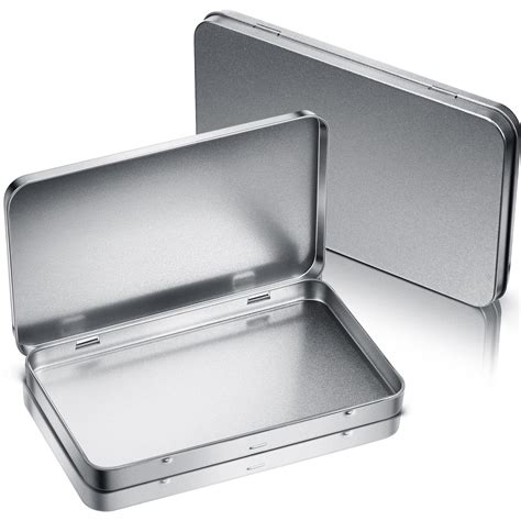 rectangular metal box with hinged lid|waterproof metal box with lid.